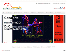Tablet Screenshot of museomusicalquindio.com